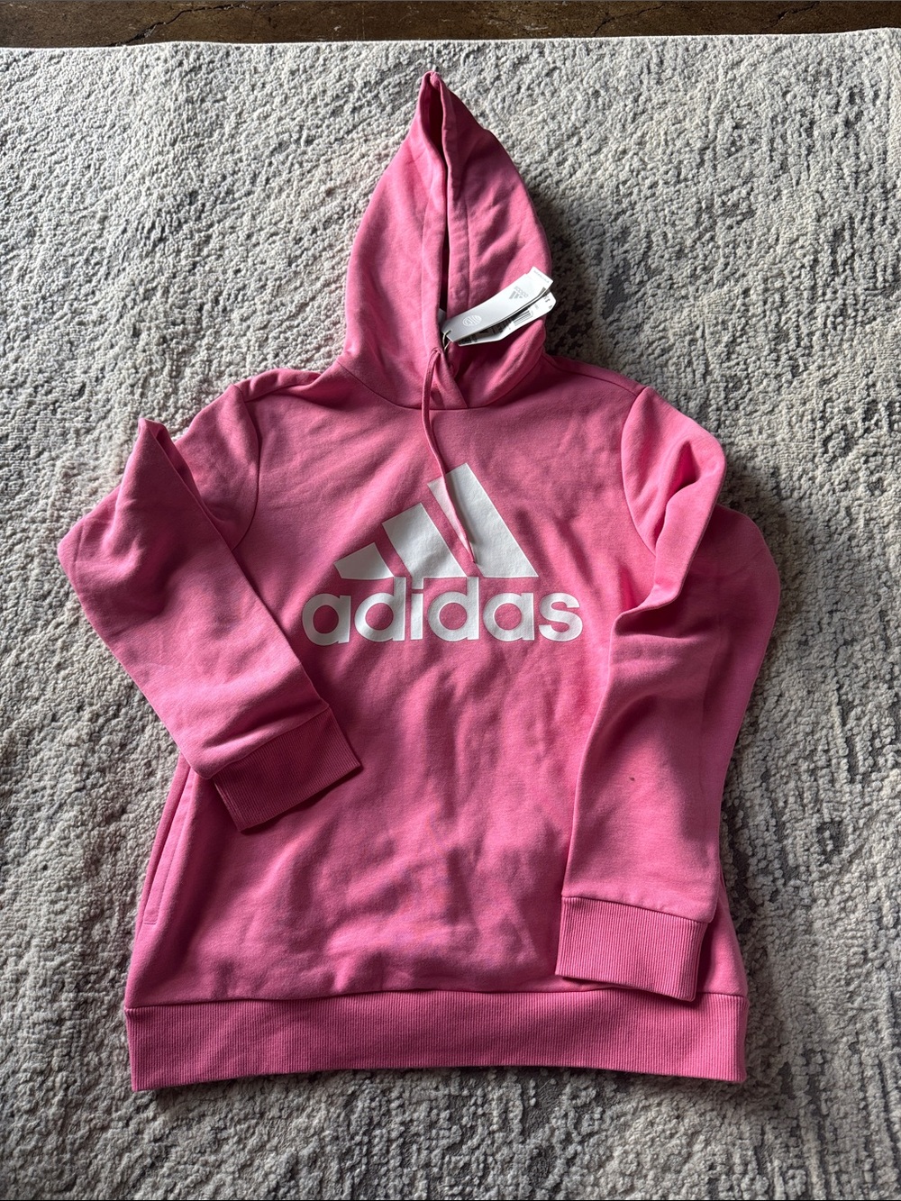 Adidas Pink Sweater Hoodie (Pullover)